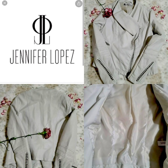 Jennifer Lopez Jackets & Blazers - JLo Faux leather Moto jacket